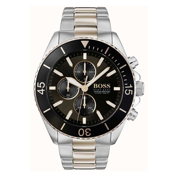 Hugo Boss Men’s Chronograph Quartz Stainless Steel Black Dial 48mm Watch 1513705