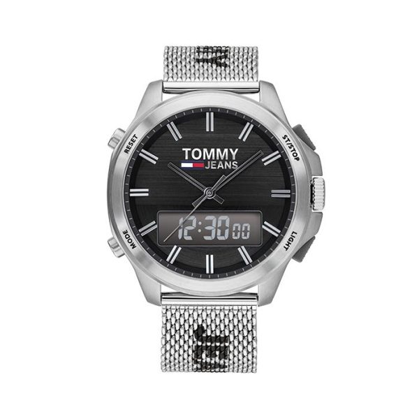 Tommy Hilfiger Men’s Quartz Stainless Steel Black Dial 46mm Watch 1791765