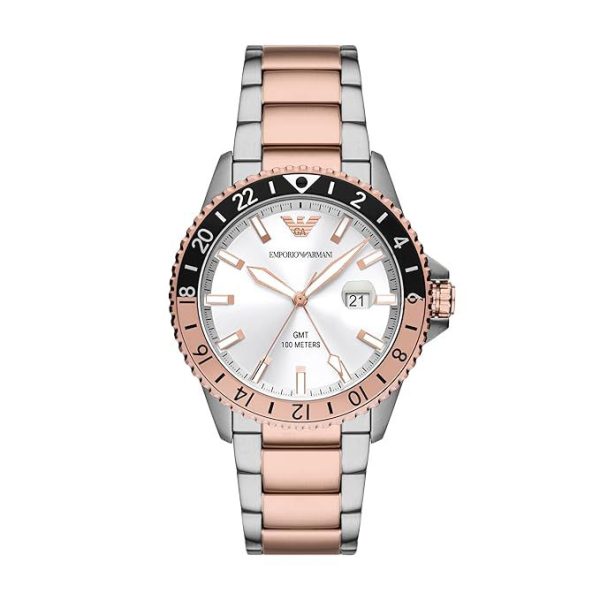 Emporio Armani Men's Dive-Inspired Sports Watch with Stainless Steel, Ceramic, or Silicone Band || Model AR11591