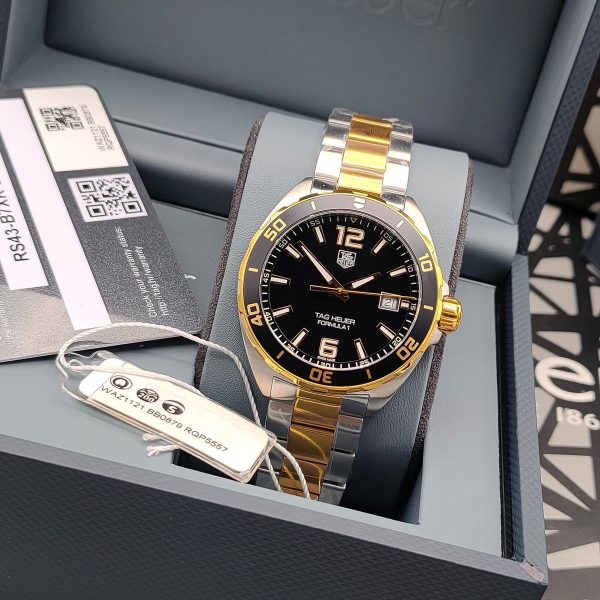 Tag Heuer Formula 1 Men’s Quartz Swiss Made Two-tone Stainless Steel Black Dial 41mm Watch WAZ1121.BB0879