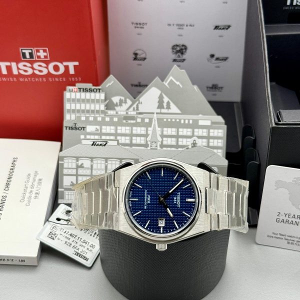 Tissot PRX Powermatic 80 Silver Stainless Steel Blue Dial Automatic Watch for Men's 40MM - T137.407.11.041.00