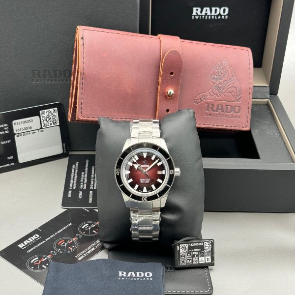 RADO Captain Cook Swiss Made Red Wine Dial R32105353 42MM