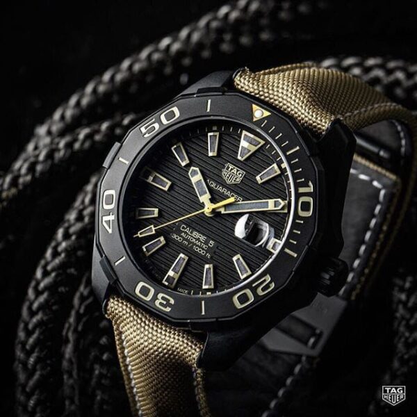 TAG HEUER AQUARACER 43MM Titanium Black PVD Calibre-5 Automatic Movement WAY208C.FC6383