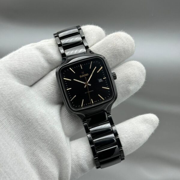 RADO True Square Automatic 38MM Model-R27078162 Sapphire Glass High-Tech Ceramic Titanium/PVD