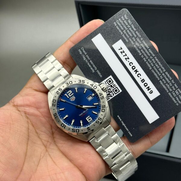 Tag Heuer Formula-1 Men’s Quartz Swiss Made Silver Stainless Steel Blue Dial 41MM Watch WAZ1118.BA0875