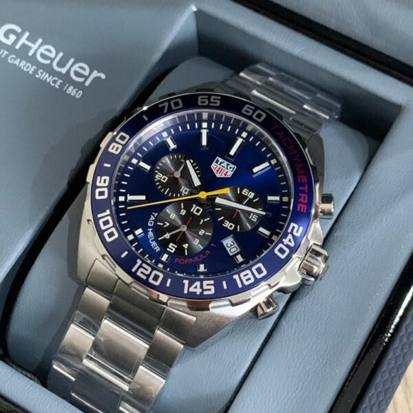 Tag Heuer Men’s Quartz Chronograph Blue Dial 43MM Watch CAZ101AB.BA0842
