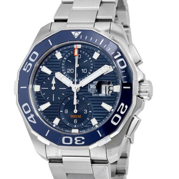 Tag Heuer Aquaracer Men’s Automatic Chronograph Swiss Made Blue Dial 43MM Watch CAY211B.BA0927