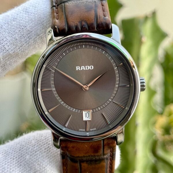 RADO DiaMaster XL Swiss Quartz Ceramic Dial Watch Ref-R14135306
