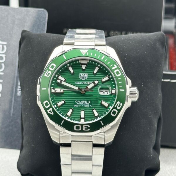 Tag Heuer Aquaracer Men’s Automatic Swiss Made Green Dial 43MM Watch WAY201S.BA0927