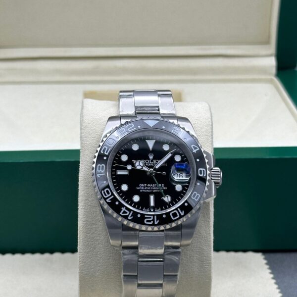 Rolex GMT High End Master ZR Silver Tone Automatic Watch