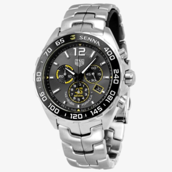 TAG HEUER Special Edition Formula-1 Senna Quartz Chronograph 43MM Mens Watch CAZ101AF.BA0637